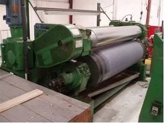 Verduin, 2 Roll Calender, 80 in (2000mm) Face Width, 20 Ton, Steam Heated