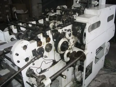 Tatran, Paper Bag Machine with Sellier & Bellot P4F 06/1 Flexo Printer, 1989, 520mm Max Width, 4 Colors, 8000 Bags/hr