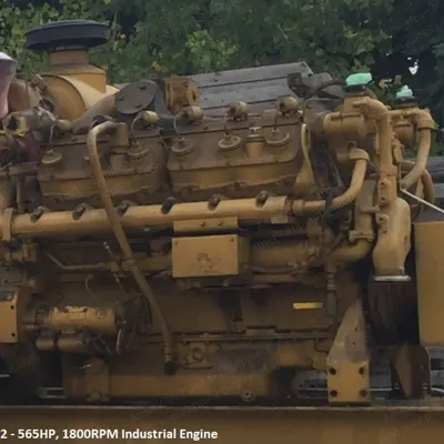 Caterpillar, G3412 SI, 1990, Natural Gas Industrial Engine, 565HP, 1800RPM
