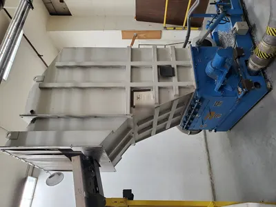 Herbold, SML45-120-S4-2, 1994, 75 HP Granulator, with Conveyor, Control Panel, Blower