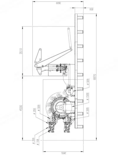 Bonino Carding Machine, 2800mm, Double Doffer, Chute Feed