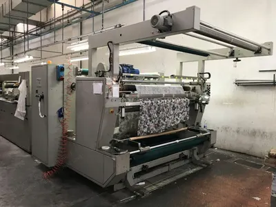 Reggiani, Avant, 1998, 1800mm Working Width, 8 Colors Flat Screens, 2 Heads Rotary Screens