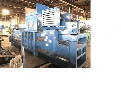 Horizontal Wide Mouth Closed Door Baler, 30 HP, 8" Cylinder, 40" x 57" Feed Opening