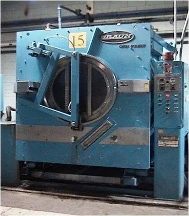 Braun, Open Pocket Dyeing Machine, 500 lbs Capacity, 15HP Drum Motor, 25HP Extractor Motor