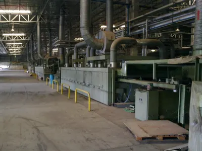 Monforts Coating Machine, 1986, 1800mm, Three Knife, Thermal Heating