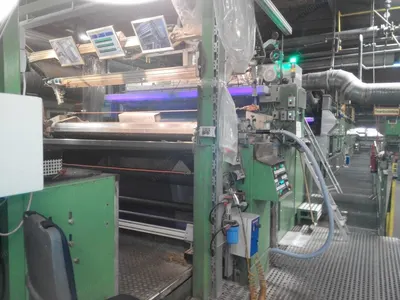 Caratsch, Double Dot Coating Machine, 1978, 2000mm Working Width, Zimmer Paste Dot Coating Line, 15m Oven