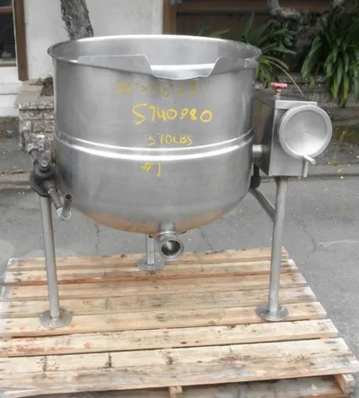 Welbilt, KDL-60T, 60 Gallon Jacketed Kettle, Tilt, 50 PSI