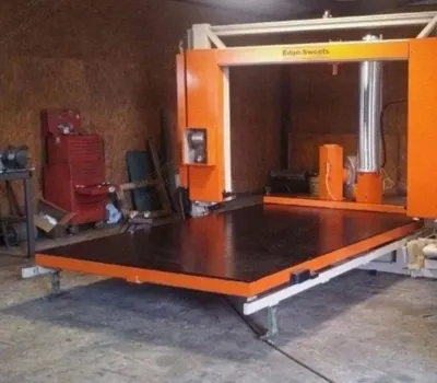 Edge Sweets, 5088, Horizontal Foam Cutting Machine, 88 inch Cut Width, 50 inch Cut Height, 10 foot Cut Length