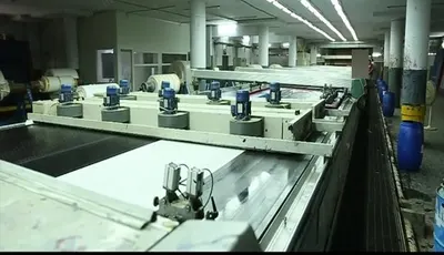 Reggiani, Prima, 2005, Flat Bed Printing Machine, 3400mm Working Width, 10 Colors, Gas Heated Dryer