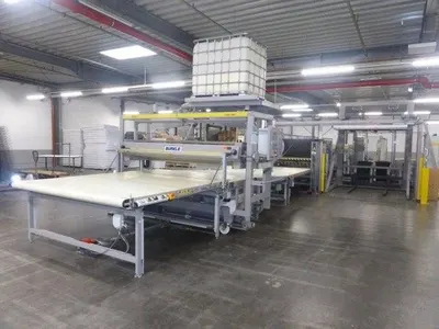 Fillmatic, Dispersion Gluing Line, 2021, 2200x2500mm, with Mattress Shrink-Cutting and Welding Machine