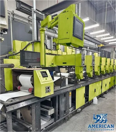 PCMC, 18" 8 Color Flexo, 2001, Board Printer, Die Cutter, Martin Automatic Butt Splicer