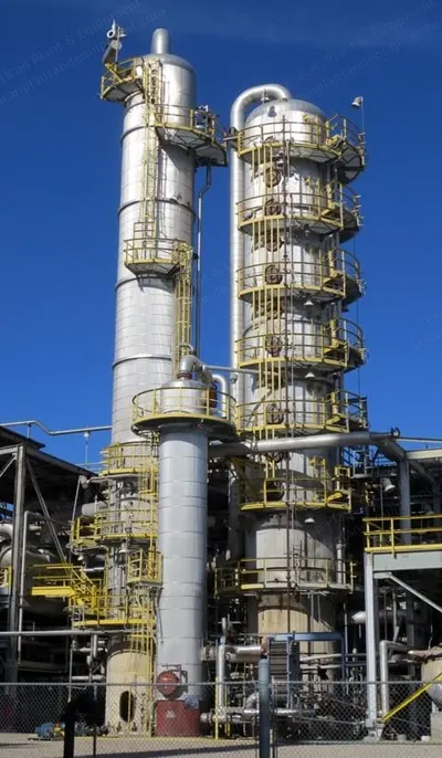 Confab, 1985, 11.5' Diameter x 64' Height, 52,700 Gallons, 22 Trays, Stainless Steel