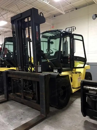 Hyster, H190HD, 2006, Pneumatic Lifts, LP Gas, Sideshifter, 96" Forks