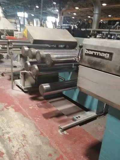 Barmag, FB, 1993, PP Tape Yarn Extruder, 3 Godet Stands, 16 Winder Positions