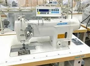 Jack, JK-5872G-405, 2017, Twin Needle Sewing Machine, 1/4 Inch Gauge, Large Bobbin