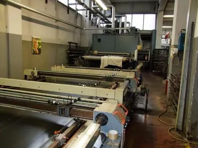 Meccanotessile Flat Bed Printing Machine, 1989, 1600mm Working Width, 13 Colors