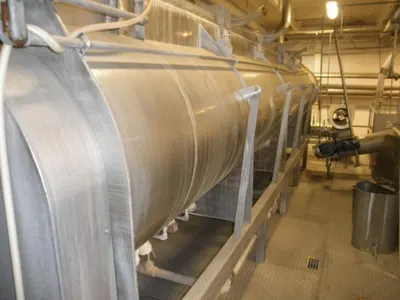 Idaho Steel, Dual-Screw Blancher, 36" x 24', Stainless Steel, Steam Injection