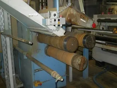 Barmag, Film Tape Extrusion Line, 1986, 860mm Film Width, 200 kg/h Extruder Output, 52-Position Sahm Winder