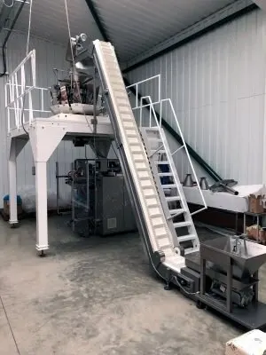 Yamato, Wolf, ADW-514A, VCI-180, Vertical Form Fill Seal Bagging Line, 14-Head Weigher, up to 120 drops/min