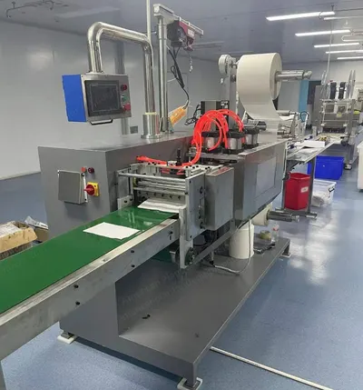 NovaStar, MG107, Fully Automatic Four Edge-Sealing Gauze Packing Machine, 4.8 kW Heating, 5 Motors