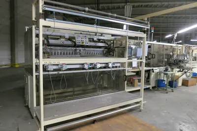 Texpa, QRSN 142-2000/1, 2000, Automatic Short Hemming Installation, for Terry Fabric, 2 Hem Heads, 440V
