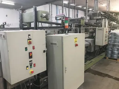 Superba, LV, 2002, Acrylic Carpet Yarn Heat Setting Machine, 48 Heads, 3 Tunnels