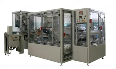 NovaStar, DC96 + ID4, Automatic Cotton Pad Manufacturing and Packaging Line, Max 200x150mm, with Calendaring Unit