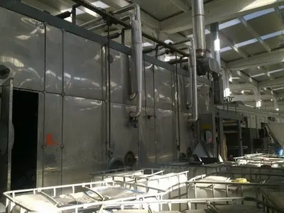 Arioli Steamer, 3200mm, 1993, 350m Capacity, Hot Oil Heated
