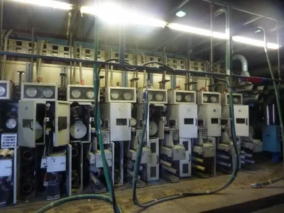 Barmag, STM 16 Speetex, 1991-1994, BCF Carpet Yarn Extrusion Lines, 1600-2900 Denier, 180-240 Tons/Month