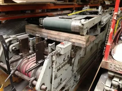 International, 6FX, Folder Gluer, Straight Line, Lower Left Hand Glue Pot