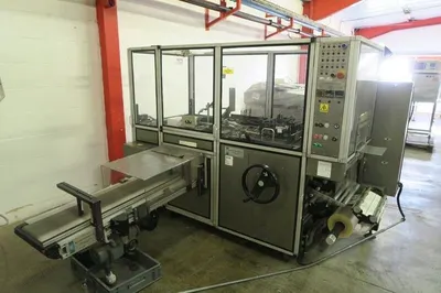 Marden Edwards, LX125 SF/8, 1995, Overwrapper, with Tear Tape, Side Feed Conveyor, Collating Machine