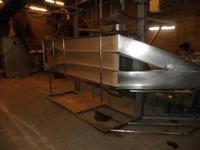 Belt Conveyor and Inspection Table, 36 in x 11 ft, Stainless Steel, 1 HP