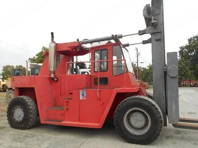 Eaves, E555, 1998, 55,000 lbs Capacity, 180 inch Lift, 8 ft Forks, Cab with Heat & AC