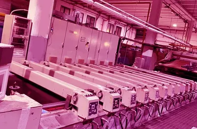 Reggiani, Revolution, 1997, 2000mm Width, 15 Color Bed, 5 Chamber Gas Dryer