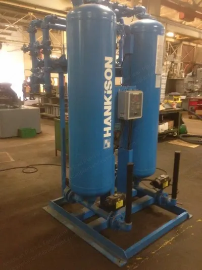 Hankinson, DH-930, 1999, Heatless Regenerative Desiccant Air Dryer, Twin Tower, 930 SCFM, 2.5 inch NPT