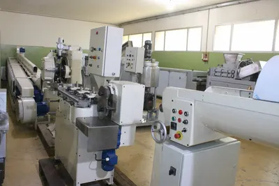 Bosch Hansella, 160A, Hard Candy-Forming Line, Capacity 500 kg/hr, 6-Cone Batch Roller, 3-Stage Rope Sizer, 3-Tier Air Cooler