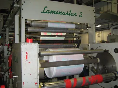DCM, Laminastar 2, 1995, Roll to Roll Laminator, 1300mm, Solventless, Speed 200 m/min