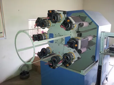 Prashant Gamatex, SW-207, Sample Warping Machine, 2200mm Working Width, 1000mm Max Beam Flange, 7m Drum Circumference