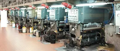 Cerutti, 28/128 R, 1982, Rotogravure Printing Press, 9 Colors, 1200mm Web Width, 250 m/min