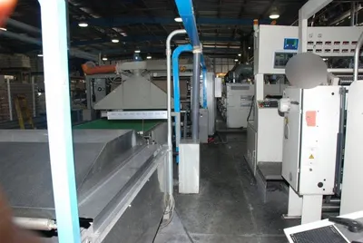 Bruckner Tenter and Heat Setting Range, 2000, 2400mm Working Width, 6 Chambers, Oil Heated