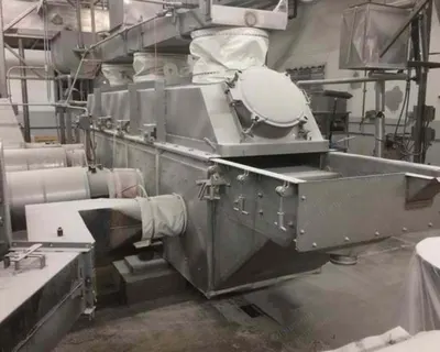 Carrier, Fluid Bed Dryer, 36" x 18', Stainless Steel, Steam Heated