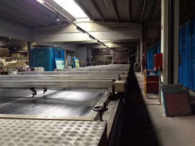 Reggiani, RL320, 1980, Flat Bed Printing Machine, 3200mm Working Width, 10 Colors, 4 Chambers