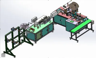 NovaStar, FM120 Fully Automatic Mask Machine, 60 to 90 pcs/min, 5000x2500x1900mm