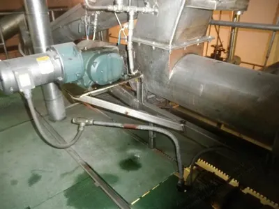 Stainless Steel Screw Conveyor, 12" x 6', 3 HP