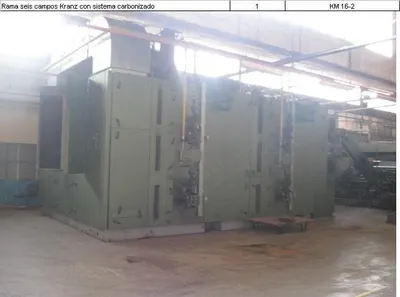 Krantz, KM 16-2, 1996, Carbonizing Plant, 2200mm Width, 6 Fields