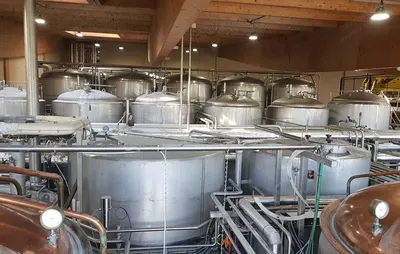 Kaspar Schulz, Brew Line with Tank Farm, 2015, 35 hl/brew, 4-6 brews/day