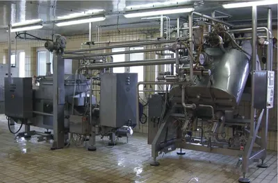 Karl Schnell, Melted Cheese Processing Line, 1994, 1000 kg/h Capacity, Stainless Steel