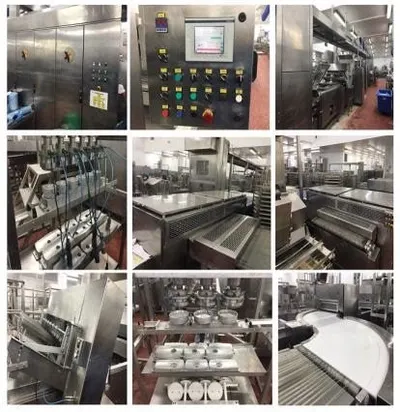 Comas, LTT800, 2003, Pie Line for Open Filled Products, Platen System, 2m Oven Loading