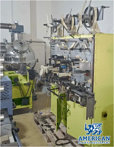 Loesch, Logamat, Refurbished, Chewing Gum Stick Fold Wrapping Machine, 19mm Stick Width, Up to 900 Sticks/min