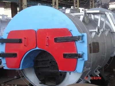 Alankar, AWB-60 Gas, Gas Fired Boiler, 6000 kg/hr, 10.54 kg/cm2, 5000x3800x4200mm